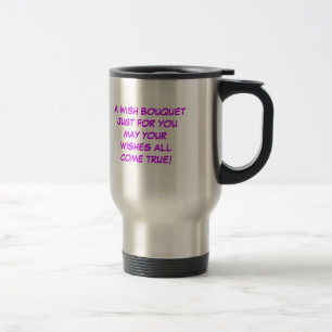 Tasse de voyage de bouquet de souhait