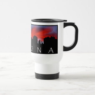 Tasse de voyage de cadeau de coucher du soleil de