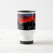 Tasse de voyage de cadeau de coucher du soleil de (Centre)