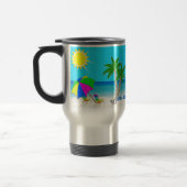 Tasse de voyage de café personnalisée par plage (Gauche)