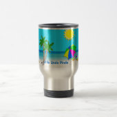 Tasse de voyage de café personnalisée par plage (Centre)