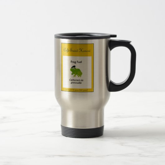 Tasse de voyage "de carburant de grenouille" (Droit)