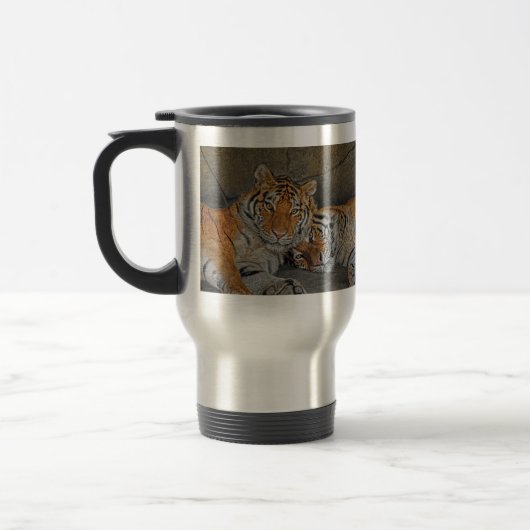 Tasse de voyage de caverne de tigre (Gauche)