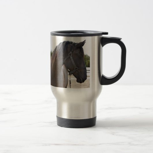 Tasse de voyage de cheval (Droit)