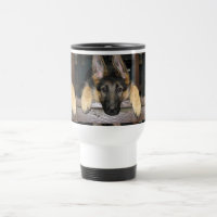 Tasse de voyage de chien de berger allemand