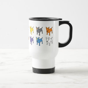 Tasse de voyage de chien de BULL-TERRIER
