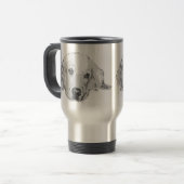 Tasse de voyage de chien de golden retriever (Devant gauche)