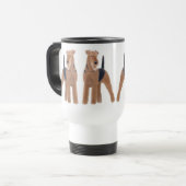 Tasse de voyage de chiens d'Airedale Terrier (Devant gauche)