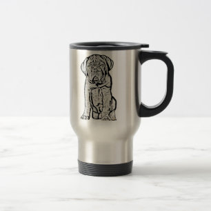 Tasse de voyage de chiot de Dogue de Bordeaux