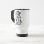 Tasse de voyage de chiot de Dogue de Bordeaux (Devant gauche)