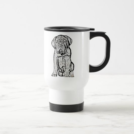 Tasse de voyage de chiot de Dogue de Bordeaux (Droite)