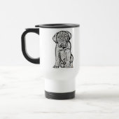 Tasse de voyage de chiot de Dogue de Bordeaux (Gauche)