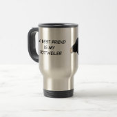 Tasse de voyage de chiot de rottweiler (Devant gauche)