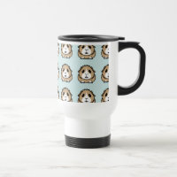 Tasse de voyage de cobaye de bande dessinée