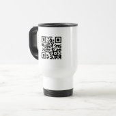 Tasse de voyage de code de QR (Devant gauche)