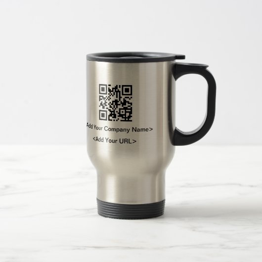 Tasse de voyage de code de QR (Droit)