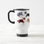 Tasse de voyage de colleys de frontière (Gauche)