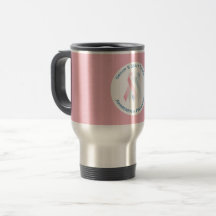 Tasse de voyage de conscience de GBS (rose)