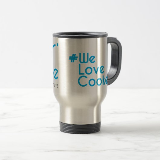 Tasse de voyage de Cooke, acier inoxydable (Devant droit)