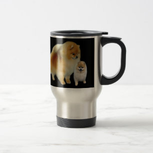 Tasse de voyage de copains de Pomeranian