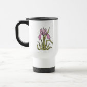 Tasse de voyage de couleur d'eau d'iris (Gauche)