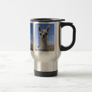 Tasse de voyage de Cria de lama de lis