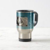 Tasse de voyage de date de mariage (Devant droit)