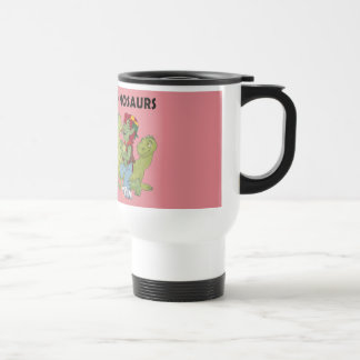 Tasse de voyage de dinosaures d'amour de trolls