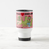 Tasse de voyage de dinosaures d'amour de trolls (Centre)
