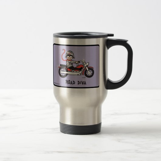 tasse de voyage de diva de route (Droit)