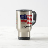 Tasse de voyage de drapeau américain (Devant droit)
