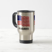 Tasse de voyage de drapeau américain (Devant gauche)