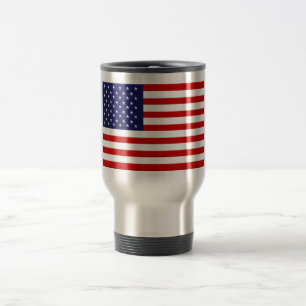 Tasse de voyage de drapeau américain