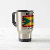 Tasse de voyage de drapeau du Grenada (Devant gauche)