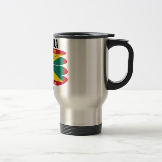Tasse de voyage de drapeau du Grenada (Droit)