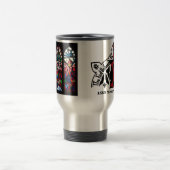 Tasse de voyage de fenêtre rose (Centre)