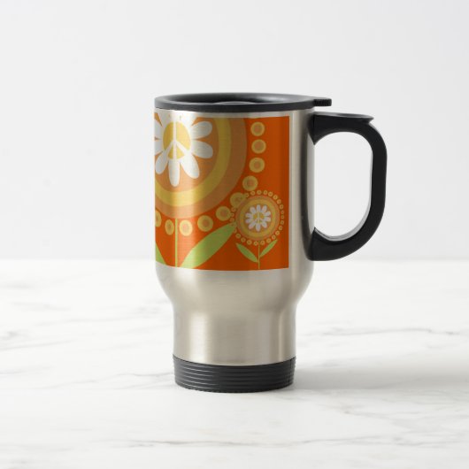 Tasse de voyage de fleur de paix (Droit)