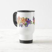 Tasse de voyage de fleur et de grenouille (Devant gauche)
