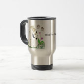 Tasse de voyage de Fox Terrier de fil (Devant gauche)