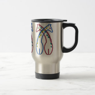 Tasse de voyage de girafe