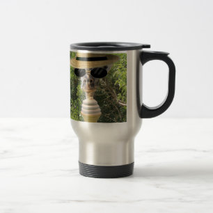 Tasse de voyage de girafe d'été