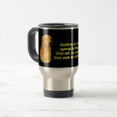 Tasse de voyage de golden retriever (Devant gauche)
