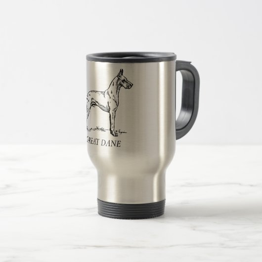 Tasse de voyage de great dane (Devant droit)