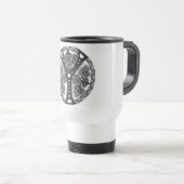 Tasse de voyage de griffonnage de Y (Devant droit)