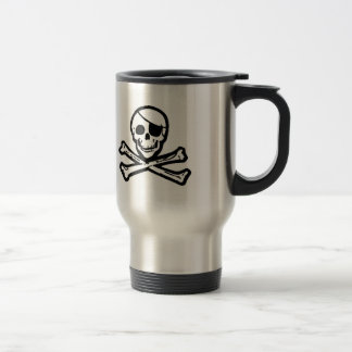 Tasse de voyage de grog de pirate de jolly roger