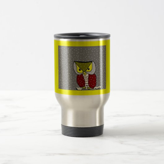 Tasse de voyage "de hibou d'hiver "… (Centre)