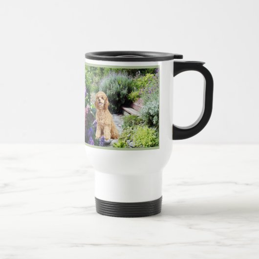Tasse de voyage de jardin de caniche (Droite)