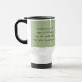 Tasse de voyage de jardin de caniche (Gauche)