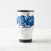 Tasse de voyage de ketmie d'aquarelle (Centre)
