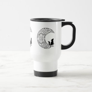 Tasse de voyage de la lune de la violette